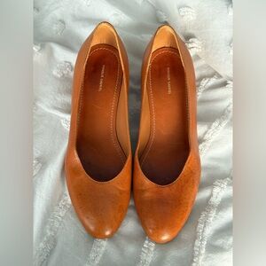 Mansur Gavriel Brown Leather Flats